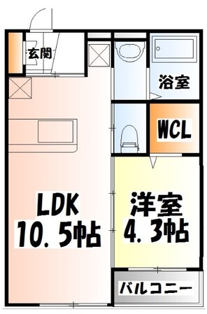 長町駅 徒歩6分 2階の物件間取画像